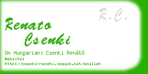 renato csenki business card